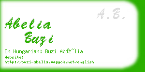abelia buzi business card